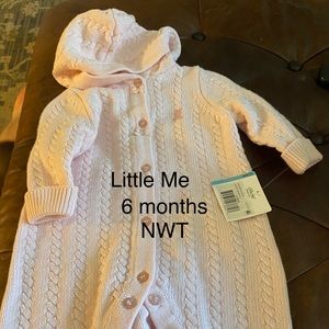 NWT Little Me knit one piece